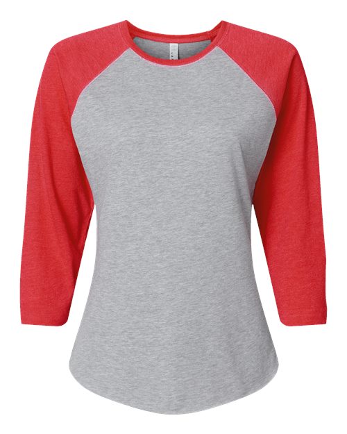 Women's Baseball Fine Jersey Three-Quarter Sleeve Tee Image 6