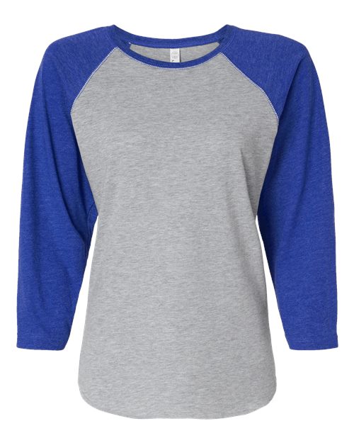 Women's Baseball Fine Jersey Three-Quarter Sleeve Tee Image 7