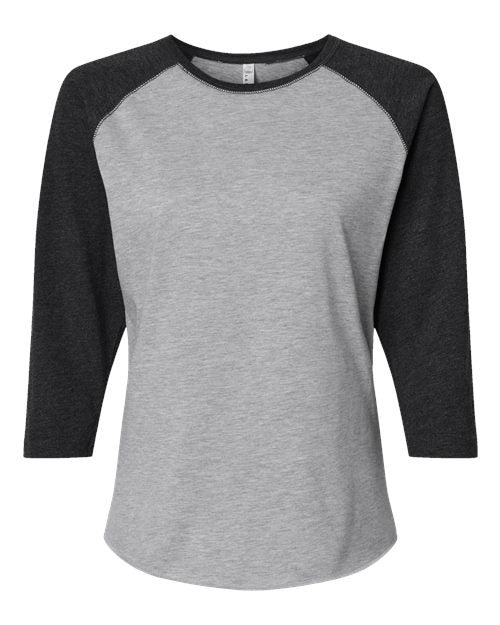 Women's Baseball Fine Jersey Three-Quarter Sleeve Tee Image 8