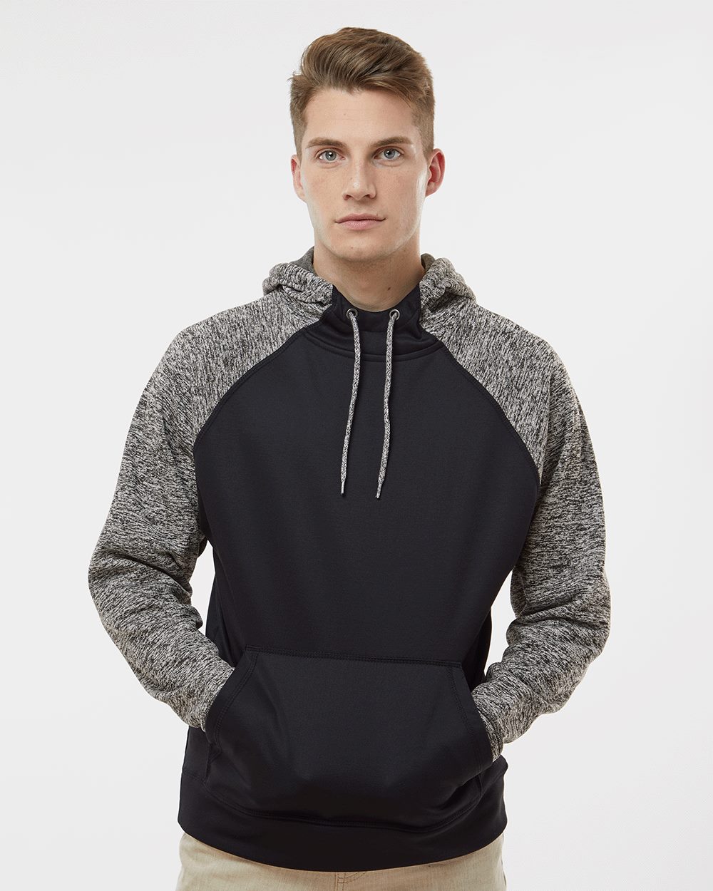 Men's Colorblocked Cosmic Fleece Hooded Sweatshirt