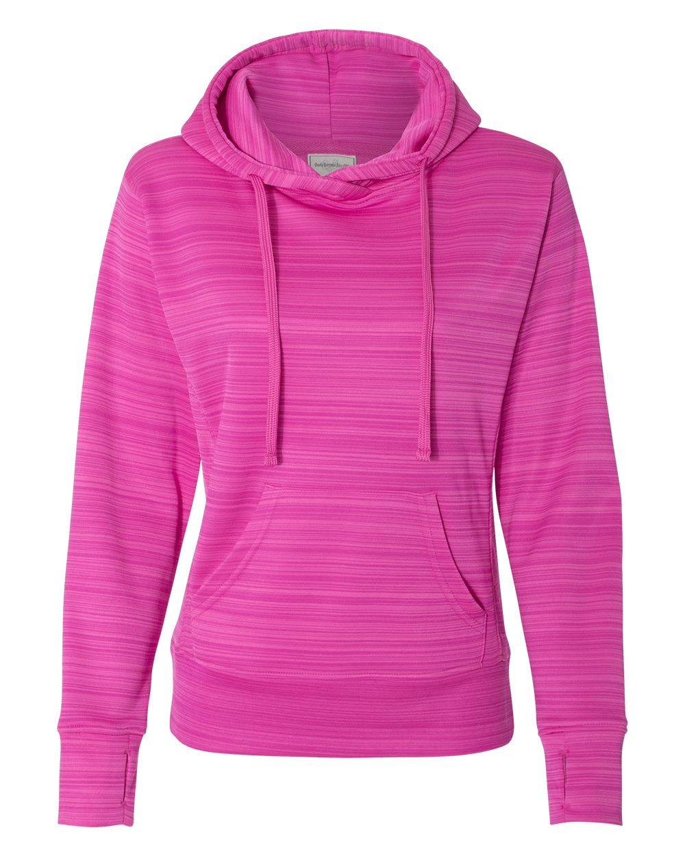 Women's Odyssey Striped Performance Fleece Lapover Hooded Sweatshirt