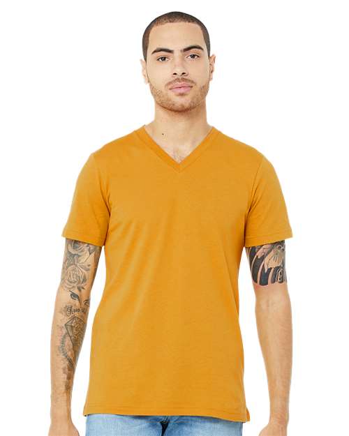 Unisex Jersey V-Neck Tee Image 15