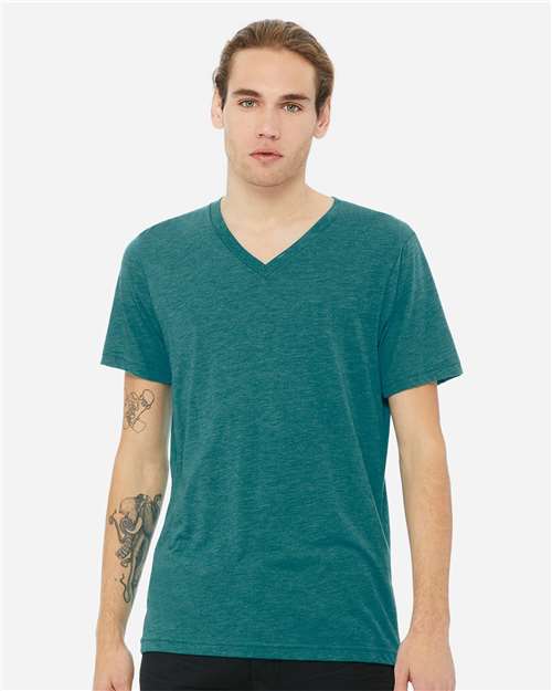Unisex Triblend V-Neck Tee Image 27