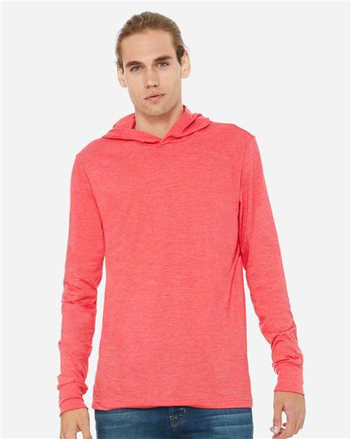 Unisex Jersey Hooded Long Sleeve Tee Image 9