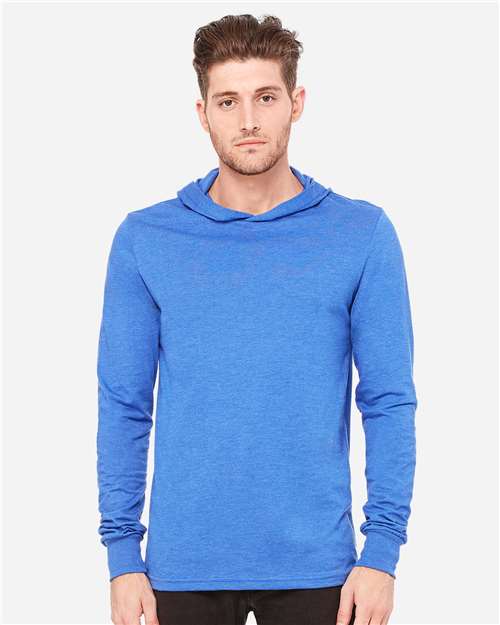 Unisex Jersey Hooded Long Sleeve Tee Image 10