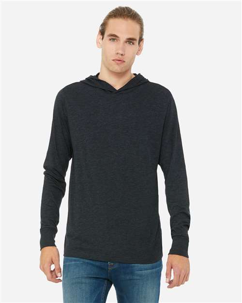 Unisex Jersey Hooded Long Sleeve Tee Image 4