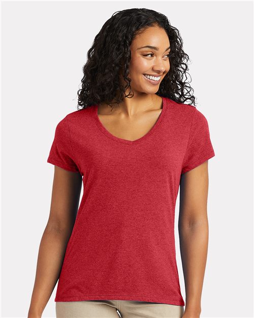 Women's Perfect-T Triblend V-Neck T-Shirt Image 1