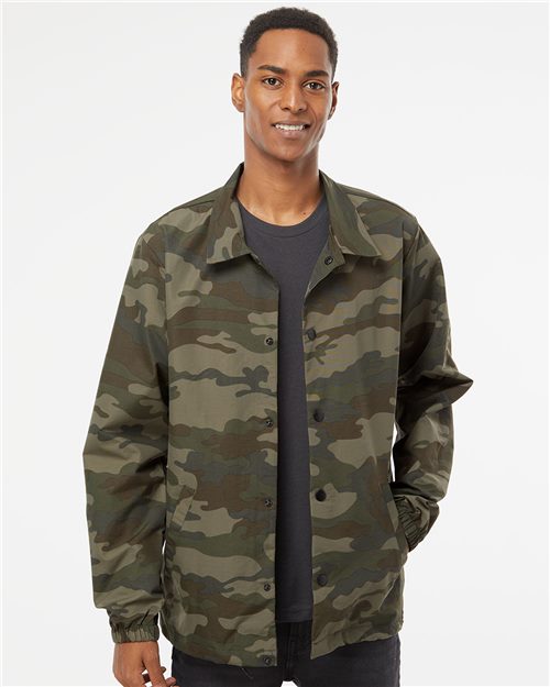 Men's Water-Resistant Windbreaker Coach’s Jacket Image 1
