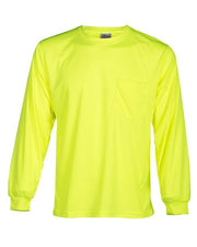 Unisex Microfiber Polyester Long Sleeve T-Shirt Image 1