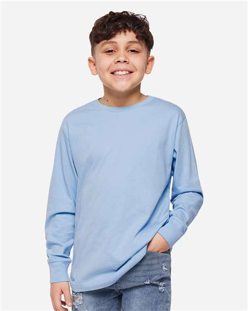 Youth Fine Jersey Long Sleeve Tee Image 10