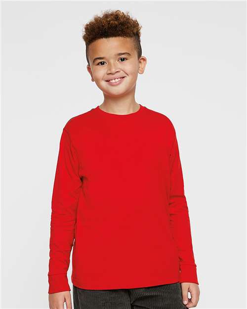 Youth Fine Jersey Long Sleeve Tee Image 16