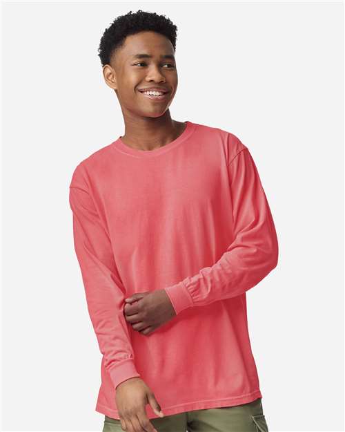 Unisex Garment-Dyed Heavyweight Long Sleeve T-Shirt Image 49