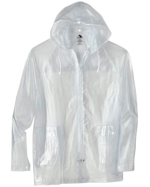 Men's Clear Hooded Rain Jacket Image 1