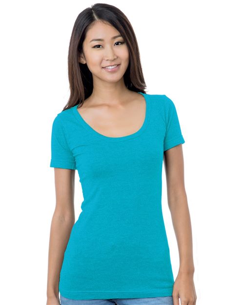 Women's USA-Made Scoop Neck T-Shirt Image 1