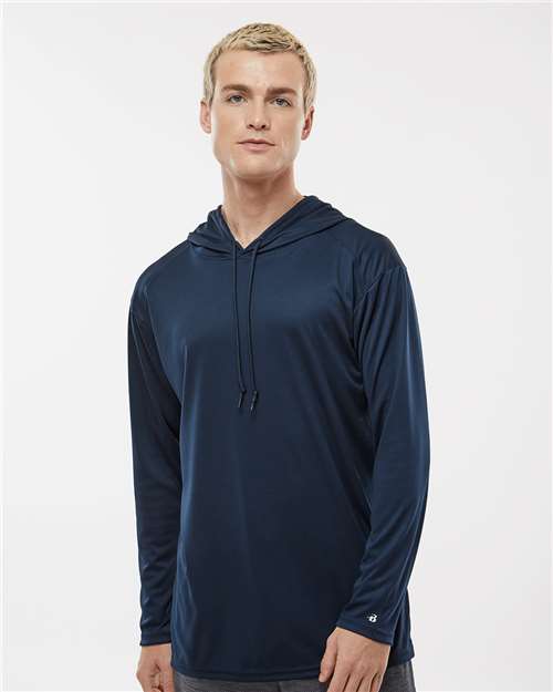 Unisex B-Core Hooded Long Sleeve T-Shirt Image 4