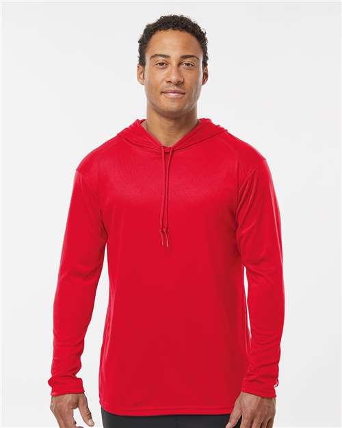 Unisex B-Core Hooded Long Sleeve T-Shirt Image 5