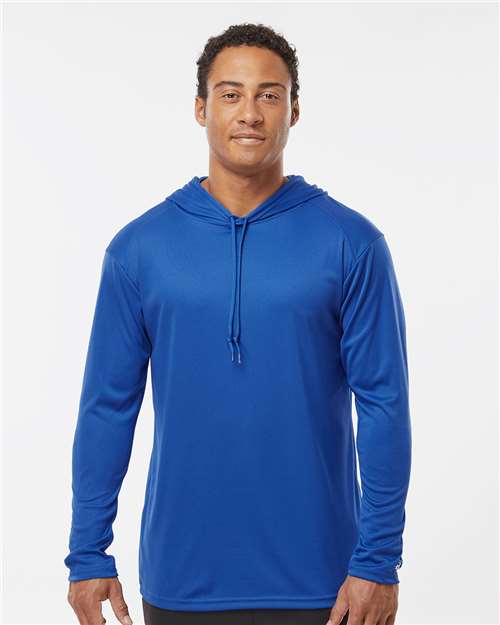 Unisex B-Core Hooded Long Sleeve T-Shirt Image 6