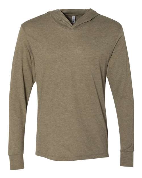 Unisex Triblend Hooded Long Sleeve Pullover T-Shirt Image 6