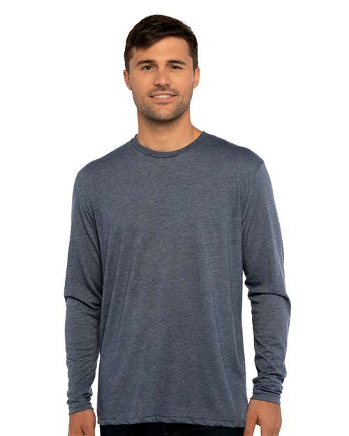 Men's Triblend Long Sleeve T-Shirt Image 4