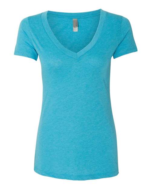 Women’s Triblend Deep V-Neck T-Shirt Image 4