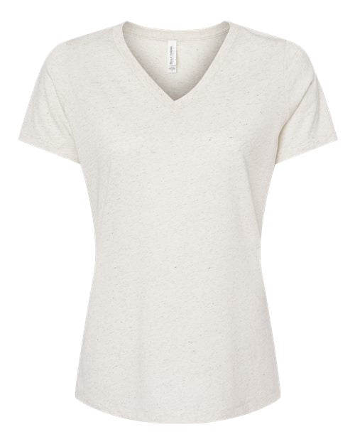 Women's Relaxed Triblend V-Neck Tee Image 6