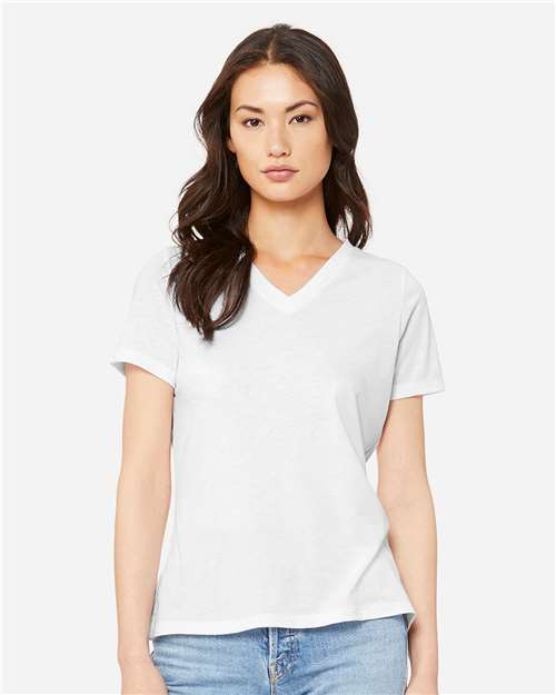 Women's Relaxed Triblend V-Neck Tee Image 12