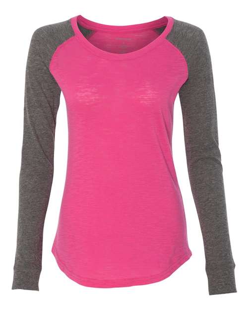 Women’s Preppy Patch Slub Long Sleeve T-Shirt Image 4