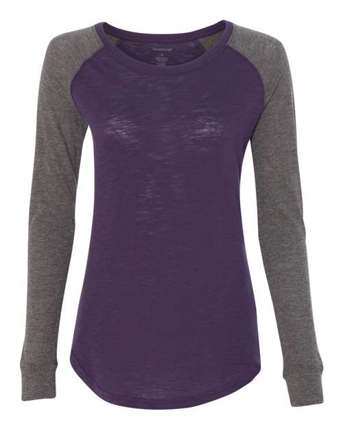 Women’s Preppy Patch Slub Long Sleeve T-Shirt Image 9