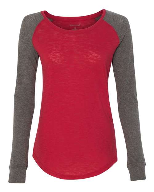 Women’s Preppy Patch Slub Long Sleeve T-Shirt Image 10