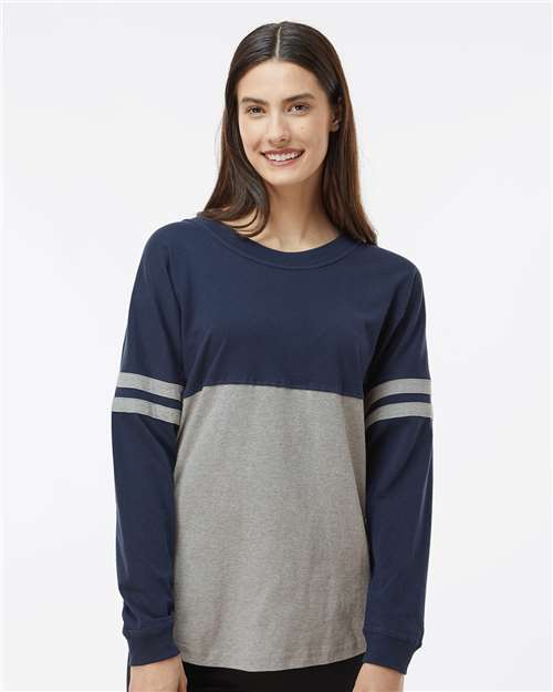 Women's Jersey Pom Pom Long Sleeve T-Shirt Image 4