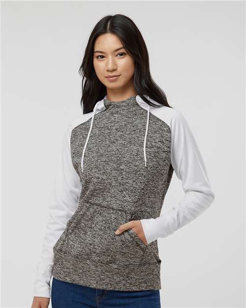 Women’s Colorblocked Cosmic Fleece Hooded Sweatshirt Image 6