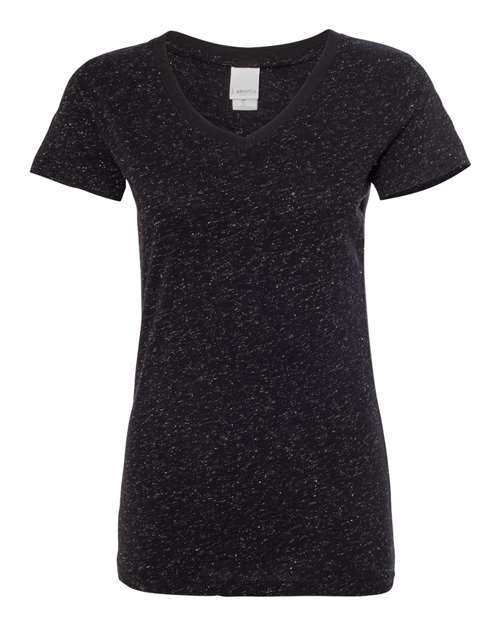Women’s Glitter V-Neck T-Shirt Image 3