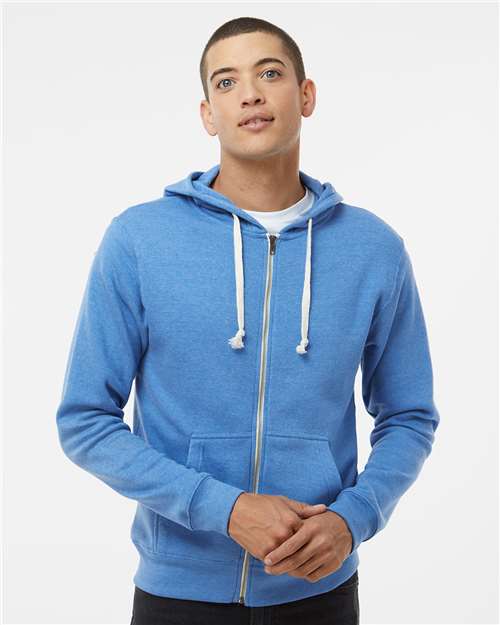 Men's Triblend Full-Zip Hooded Sweatshirt
