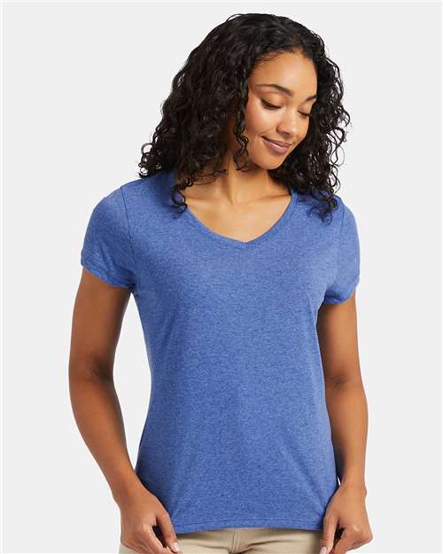 Women's Perfect-T Triblend V-Neck T-Shirt Image 7