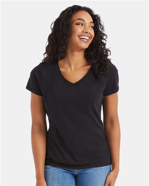 Women's Perfect-T Triblend V-Neck T-Shirt Image 2