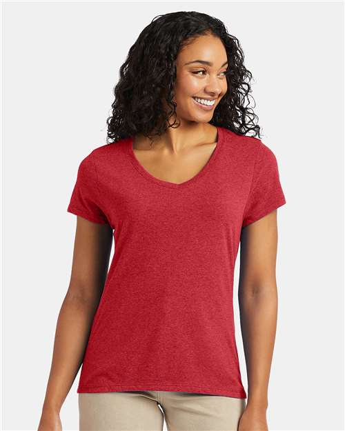 Women's Perfect-T Triblend V-Neck T-Shirt Image 6