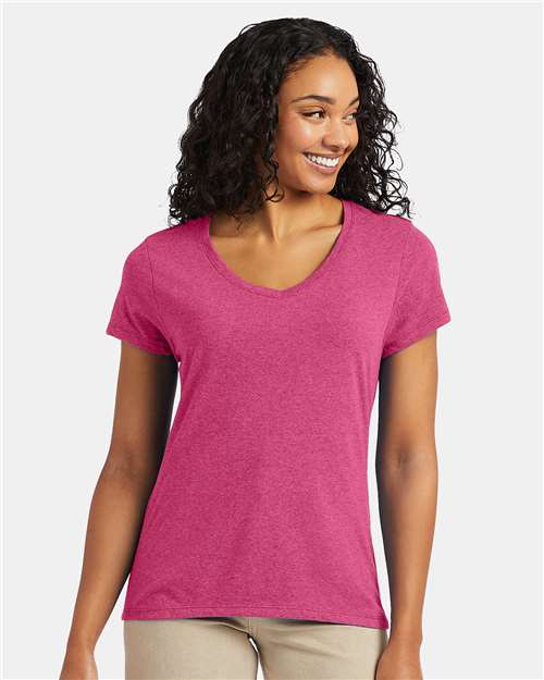 Women's Perfect-T Triblend V-Neck T-Shirt Image 4
