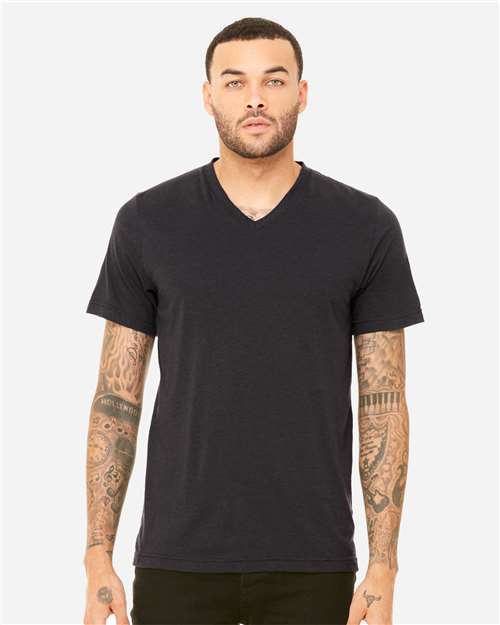 Unisex Triblend V-Neck Tee Image 23