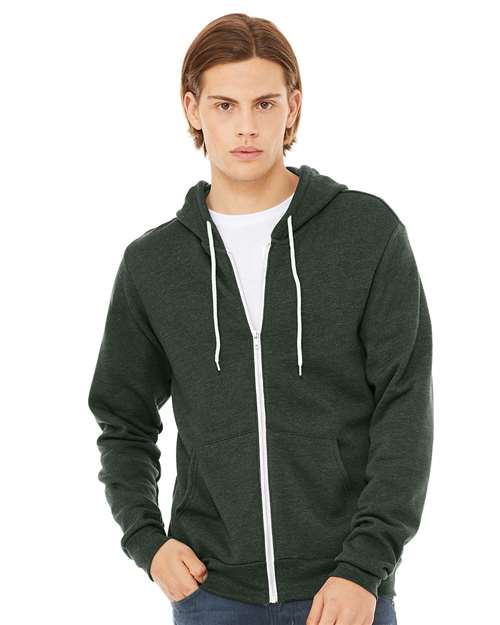 Unisex Sponge Fleece Full-Zip Hoodie Sweatshirt Image 21