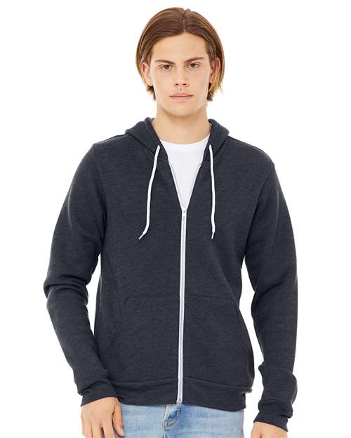 Unisex Sponge Fleece Full-Zip Hoodie Sweatshirt Image 25