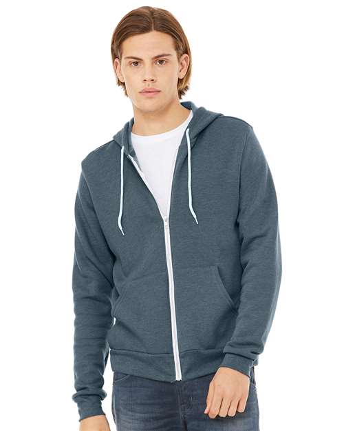 Unisex Sponge Fleece Full-Zip Hoodie Sweatshirt Image 28