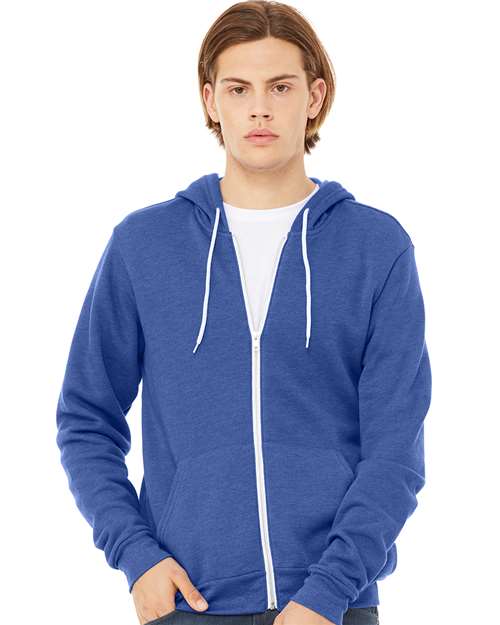 Unisex Sponge Fleece Full-Zip Hoodie Sweatshirt Image 31