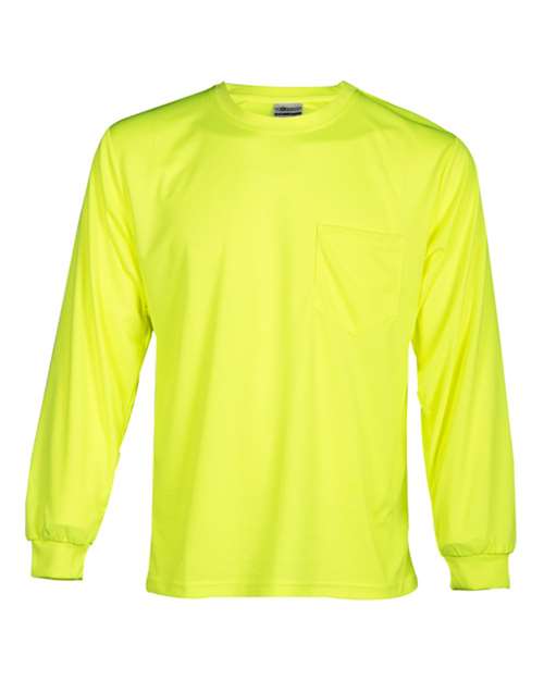 Unisex Microfiber Polyester Long Sleeve T-Shirt Image 2