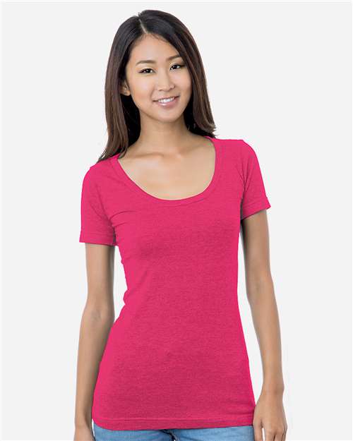 Women's USA-Made Scoop Neck T-Shirt Image 3