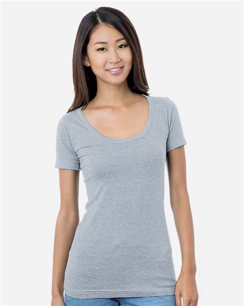 Women's USA-Made Scoop Neck T-Shirt Image 4