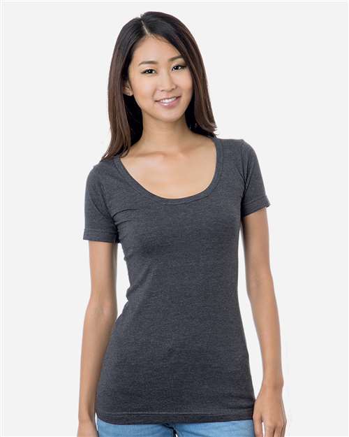Women's USA-Made Scoop Neck T-Shirt Image 5