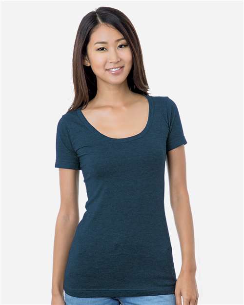 Women's USA-Made Scoop Neck T-Shirt Image 6