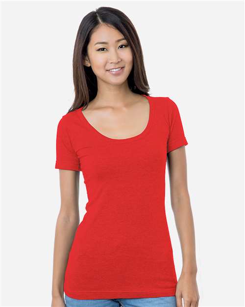 Women's USA-Made Scoop Neck T-Shirt Image 10