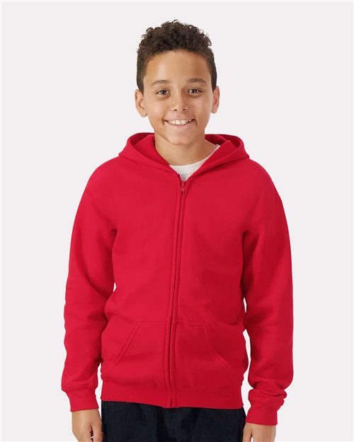 Youth Heavy Blend™ Full-Zip Hooded Sweatshirt Image 1