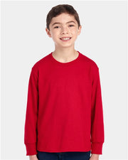 Youth Dri-Power® Long Sleeve 50/50 T-Shirt Image 1